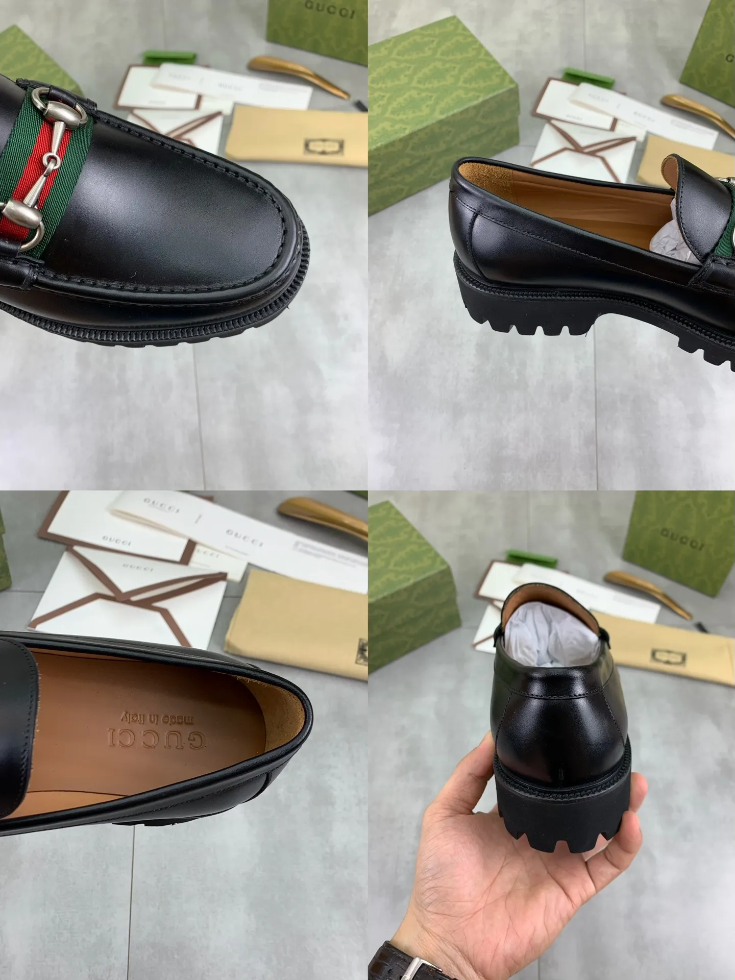 Factory price P840 💰💎💎💎Top version (original foam outsole) Brand: [GUCCi] Gucci's new business formal casual leather shoes Standard code: Men's size 39–45 (38 needs to be customized) Grade: Same style as the official website Original order quality Materials: Original open-edge beaded calfskin Water-dyed cowhide lining Original lightweight foam outsole Style category: Men's fashion Formal casual leather shoes, slip-on men's shoes series, young and fashionable, European and American trends, British style, casual matching, comfortable feet, color: multiple colors available, actual picture